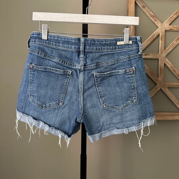 Anthropologie Pilcro Slim Boyfriend Rolled Cut Off Shorts Size 27 - Picture 5 of 7